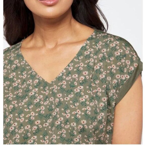 Papermoon Ellie Mixed Material Button Back Blouse Size Medium - Picture 3 of 4